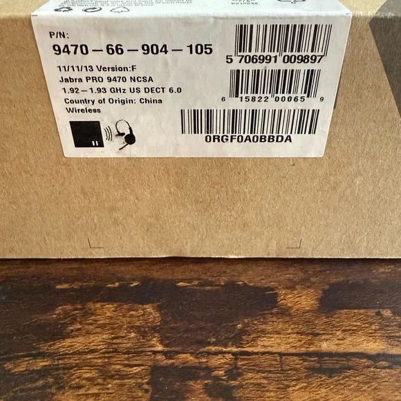 Jabra Pro 9470 Black Wireless HeadsetNEW in box